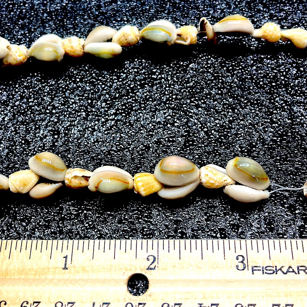 Set Of Three Cowrie & Conch Shell Long Necklaces - image 4